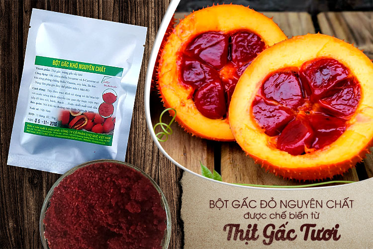 Bột gấc khô nguyên chất